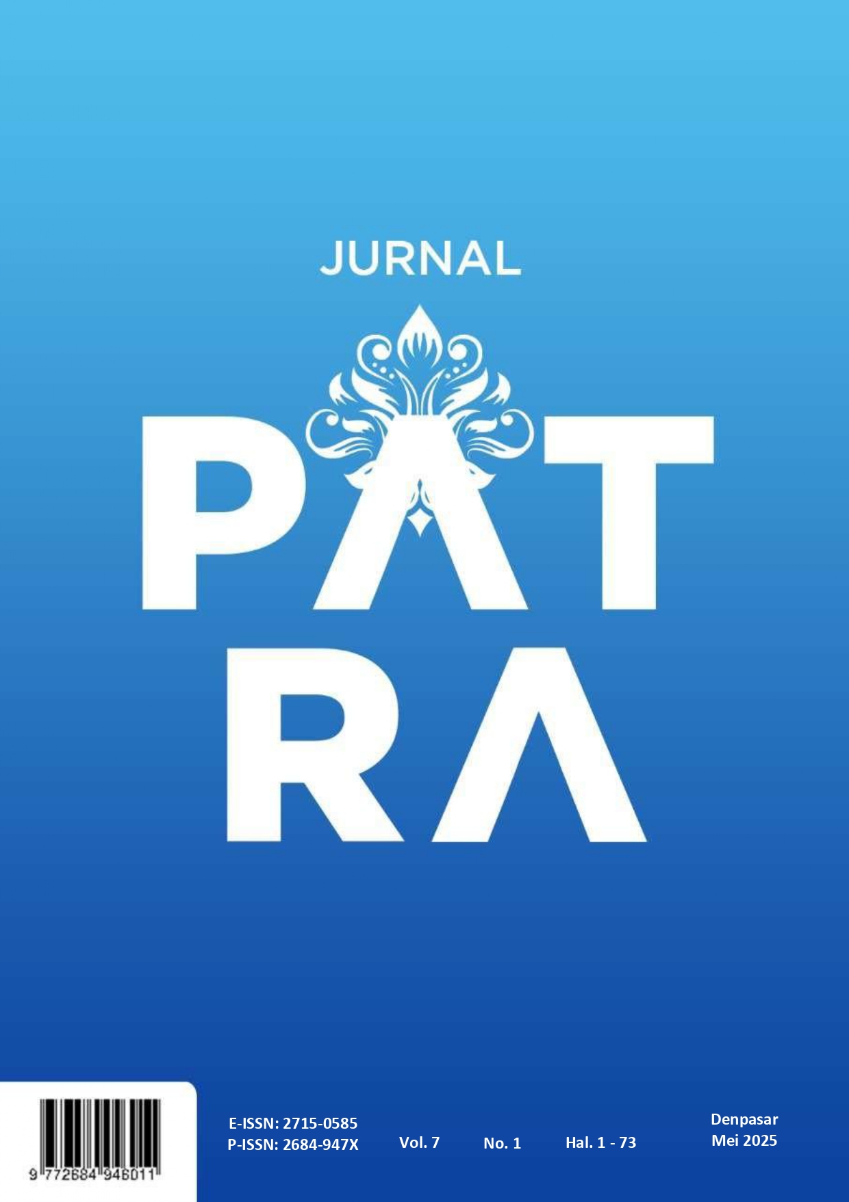 View Vol. 7 No. 1 (2025): Jurnal Patra Mei 2025