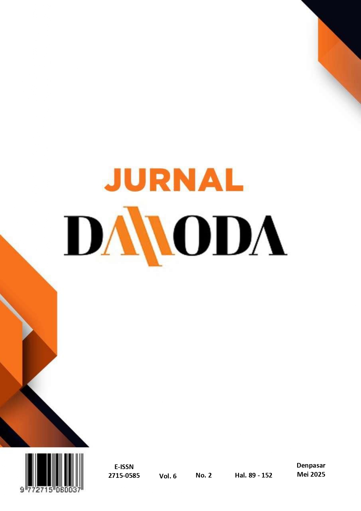 View Vol. 6 No. 2 (2025): Jurnal Da Moda Mei 2025